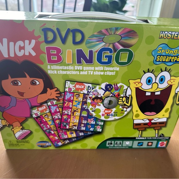 Nickelodeon Nick DVD Bingo Board Game Spongebob Squarepants Nickelodeon / Mattel - Picture 2 of 15
